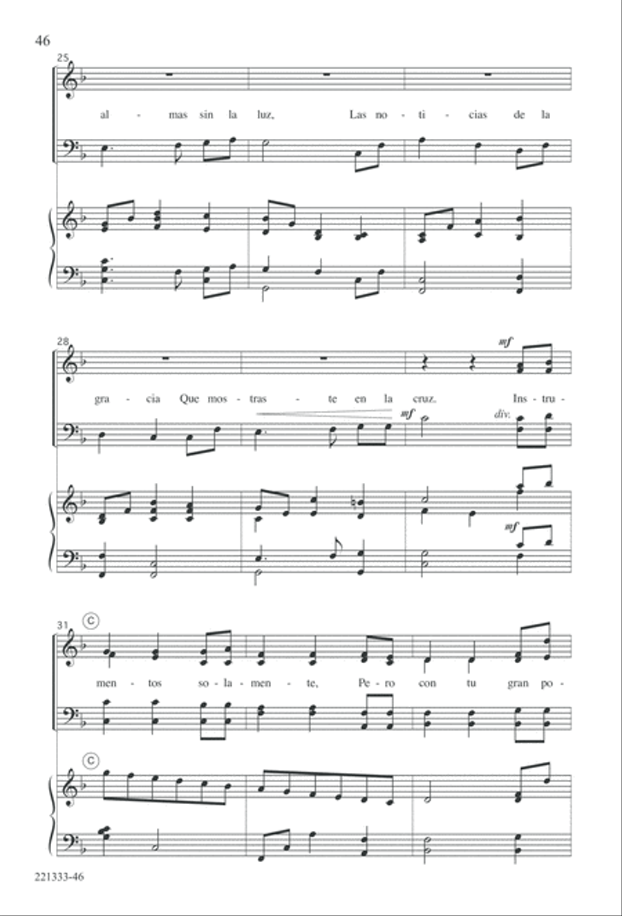 Siervos de Jesus 4-Part scores gallery preview page 50