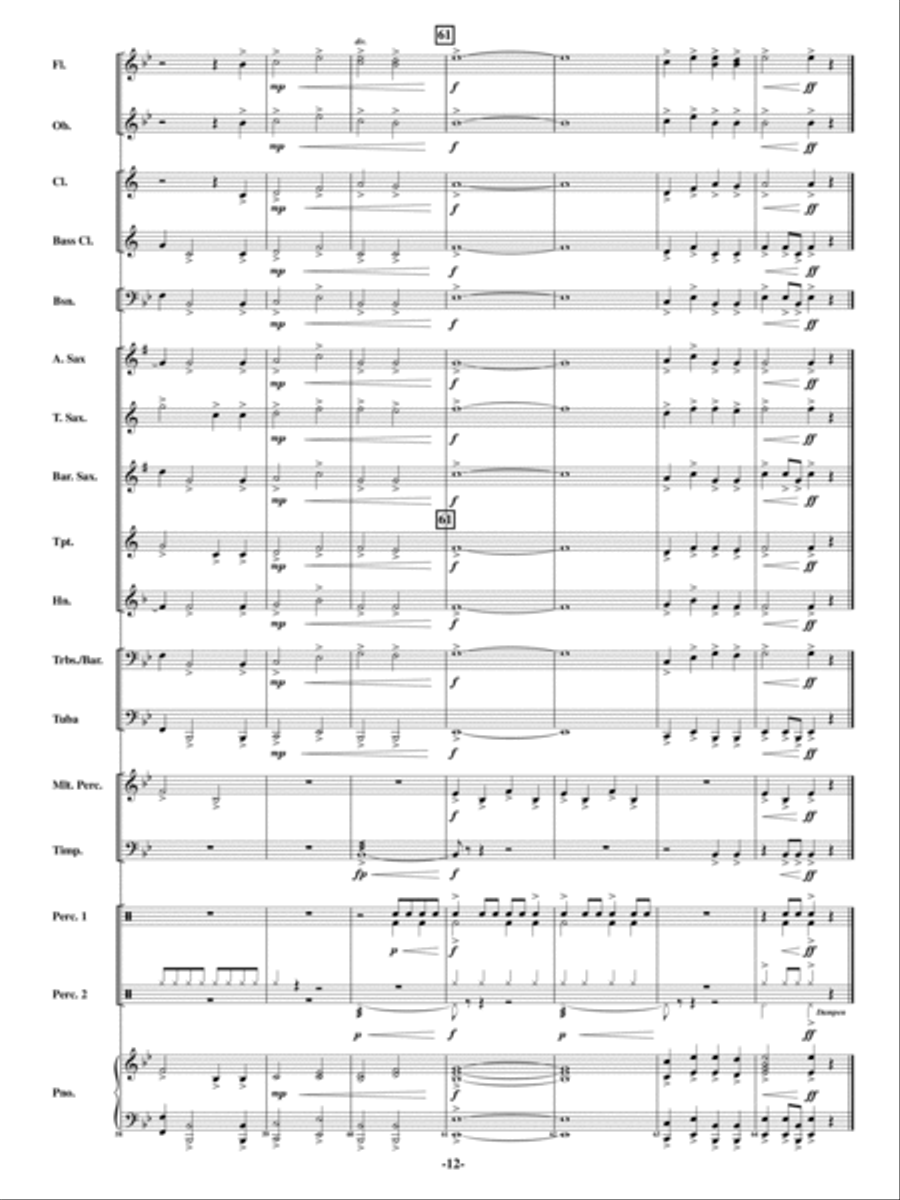 Colors of Christmas Concert Band scores gallery preview page 11