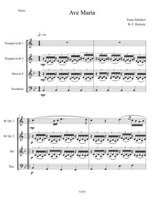 Ave Maria (Brass Quartet)