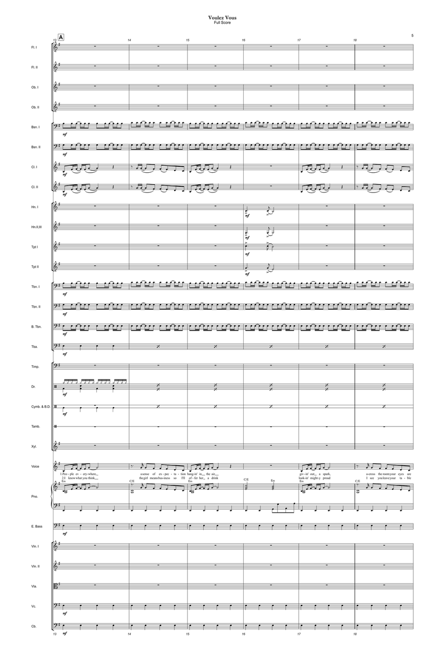 Voulez-Vous Full Orchestra scores gallery preview page 6