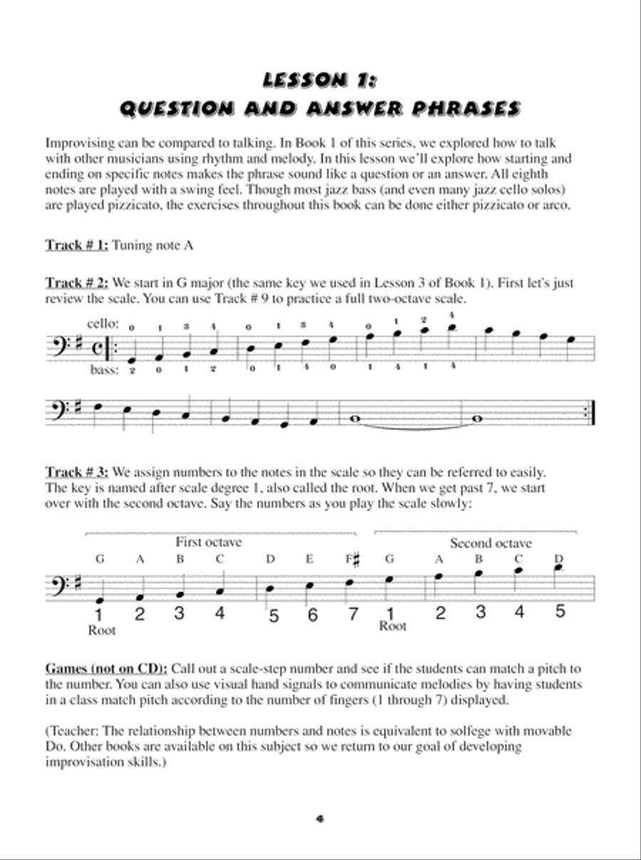 Jazz Cello/Bass Wizard, Junior, Book 2 Cello scores gallery preview page 6