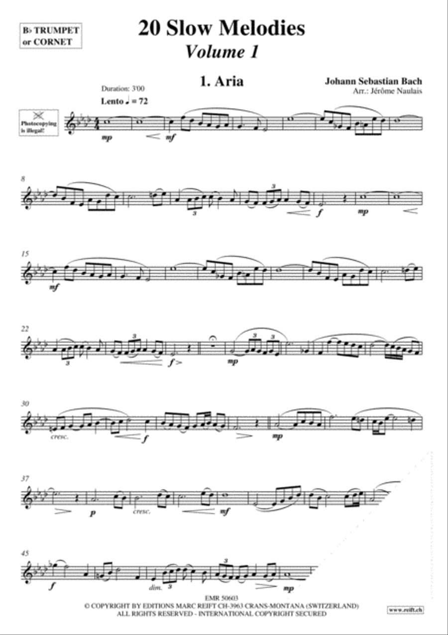 20 Slow Melodies Volume 1 Cornet scores gallery preview page 3