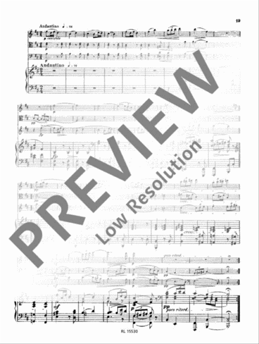 Quartet D major Cello scores gallery preview page 20