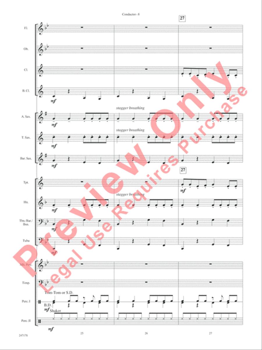 Udala'm Concert Band scores gallery preview page 10