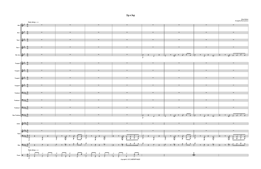 Jig A Jug Jazz Ensemble scores gallery preview page 1