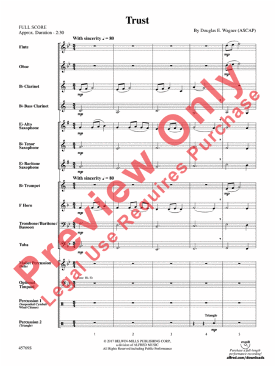 Trust Trust Concert Band scores gallery preview page 4
