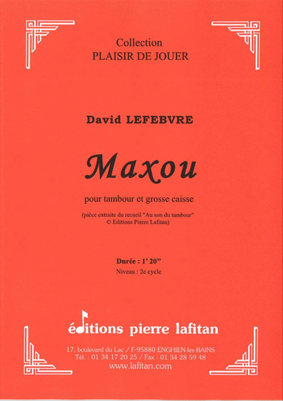 Maxou Percussion scores gallery preview page 1