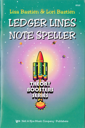 Book cover for Bastien Theory Boosters: Ledger Lines Note Speller