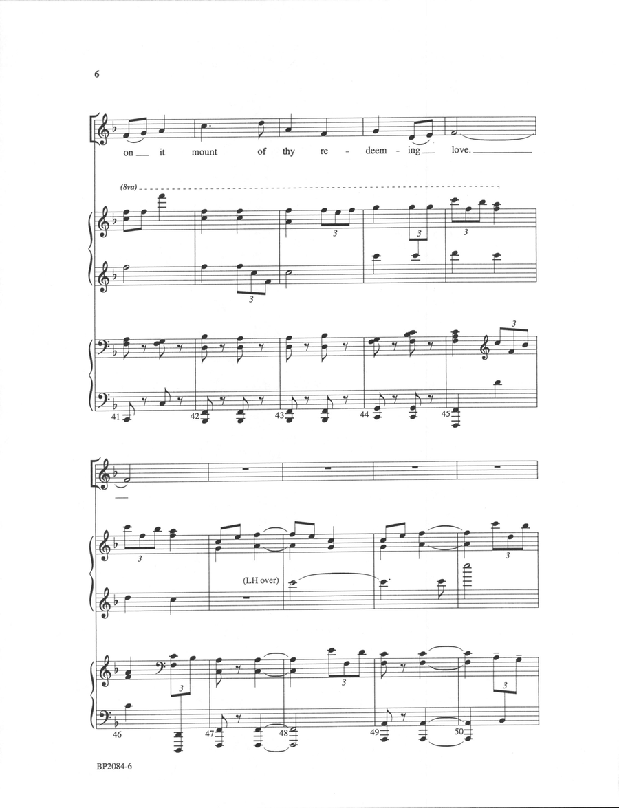 Come Thou Fount - Musselman 4-Part scores gallery preview page 6