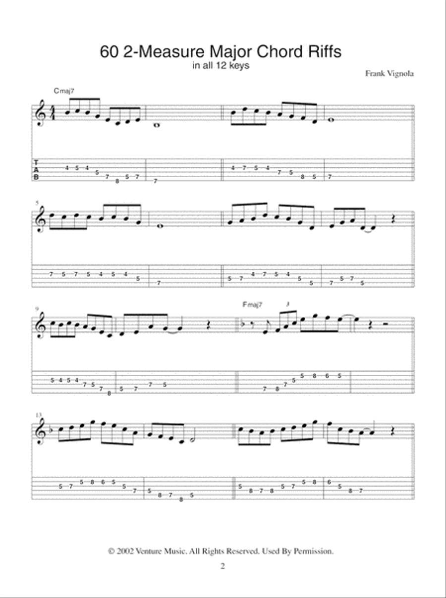 240 2-Bar Jazz Guitar Riffs Electric Guitar scores gallery preview page 3