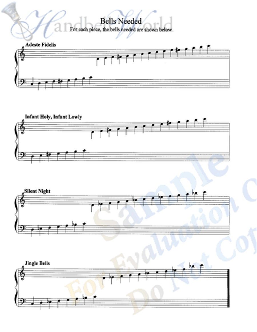 Christmas for Understaffed Bell Choir 3-Octaves scores gallery preview page 2