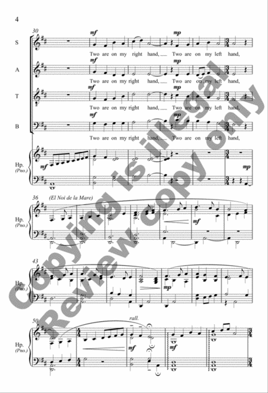Fourteen Angels 4-Part scores gallery preview page 5