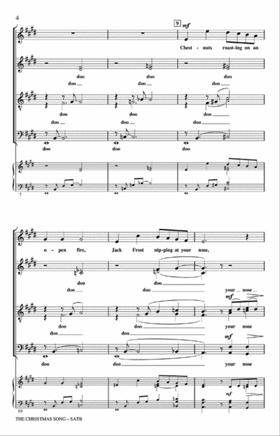 The Christmas Song The Christmas Song SSAATTBB scores gallery preview page 3