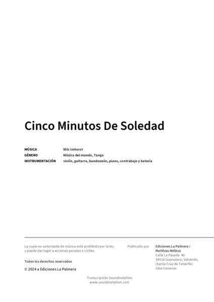 Cinco Minutos De Soledad image number null