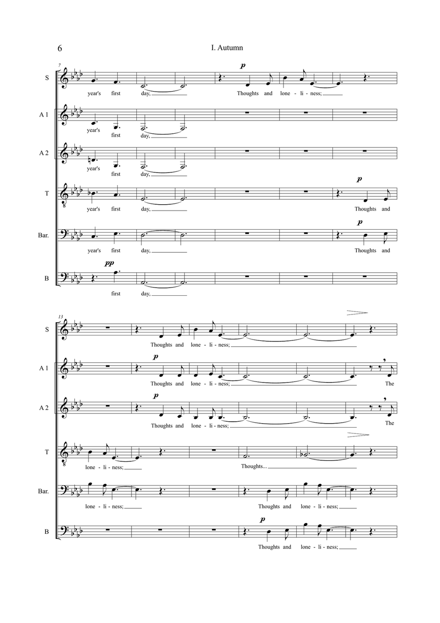 Seasonal Snapshots Seasonal Snapshots Choir scores gallery preview page 6