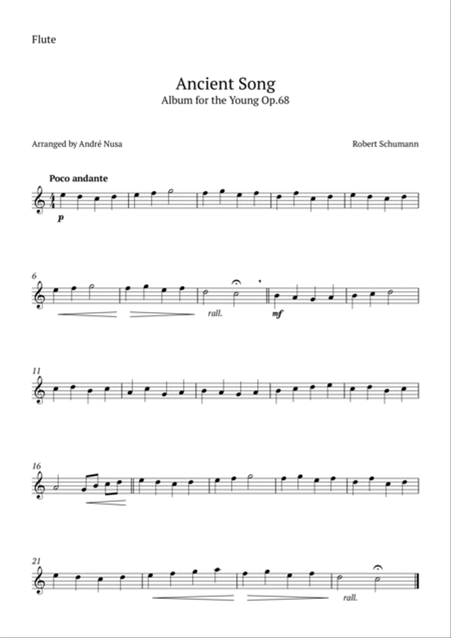 Ancient Song Clarinet scores gallery preview page 3