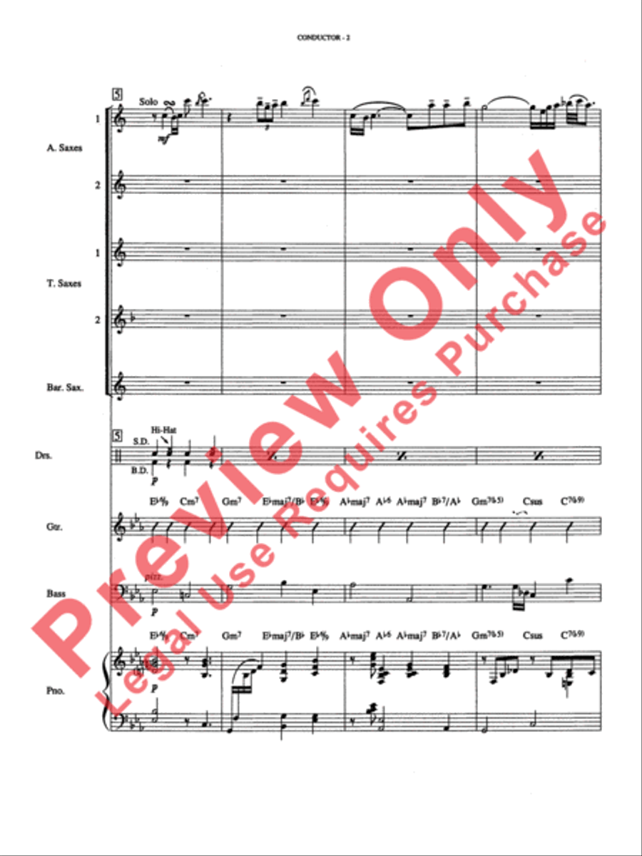 Over the Rainbow Over the Rainbow Small Ensemble scores gallery preview page 3