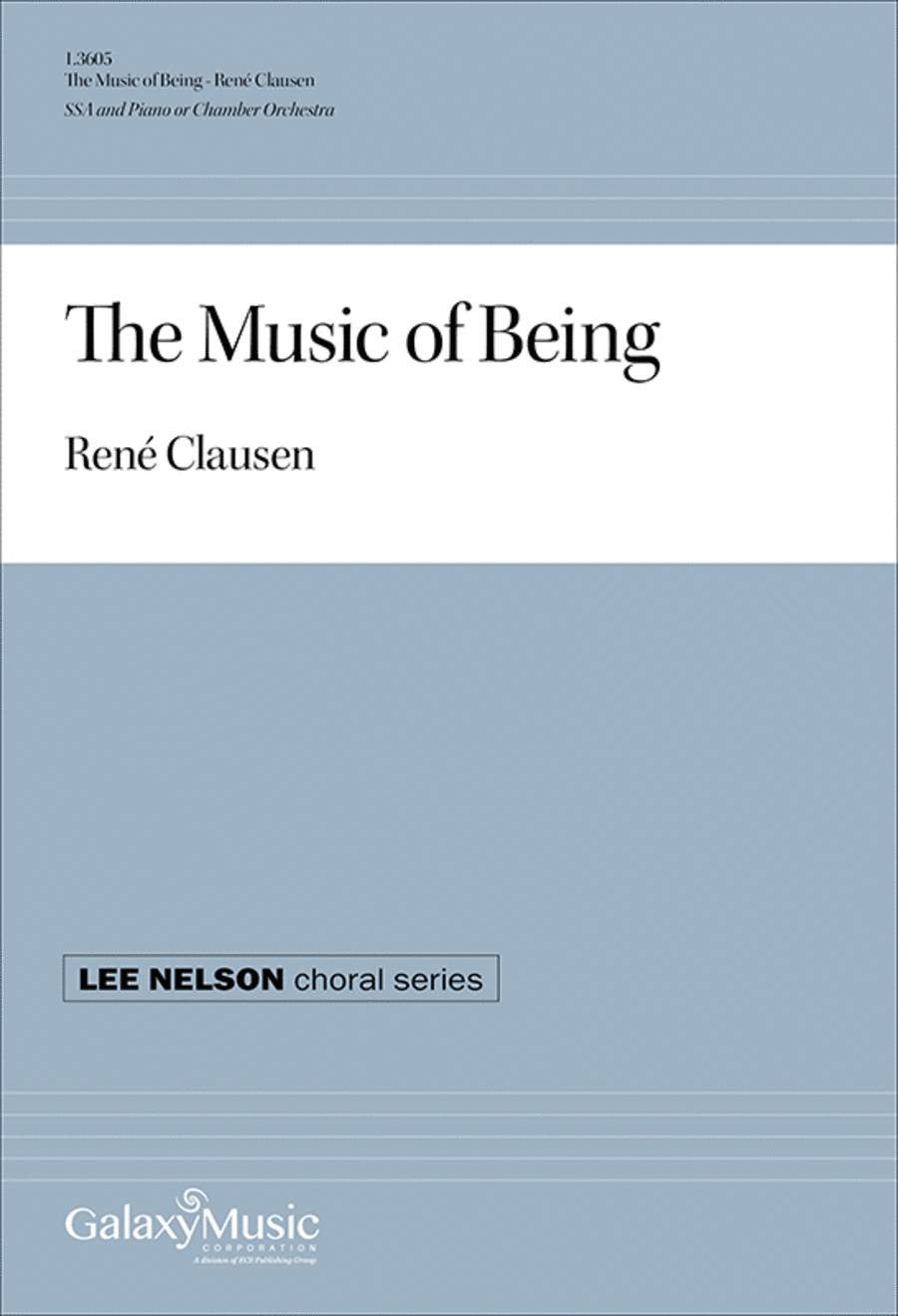 The Music of Being (Piano/Choral Score) SSA scores gallery preview page 1