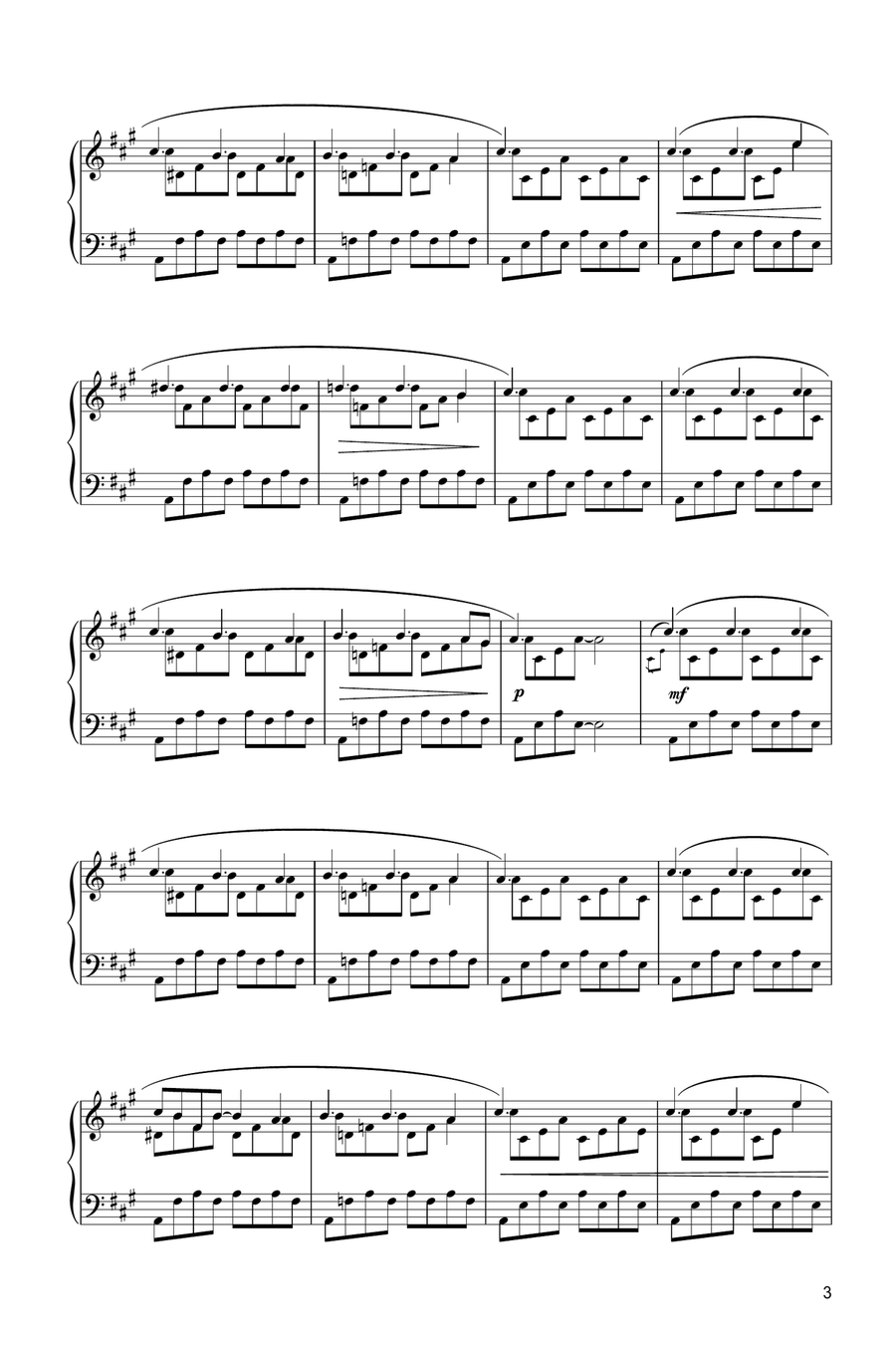 Password Piano Solo scores gallery preview page 3
