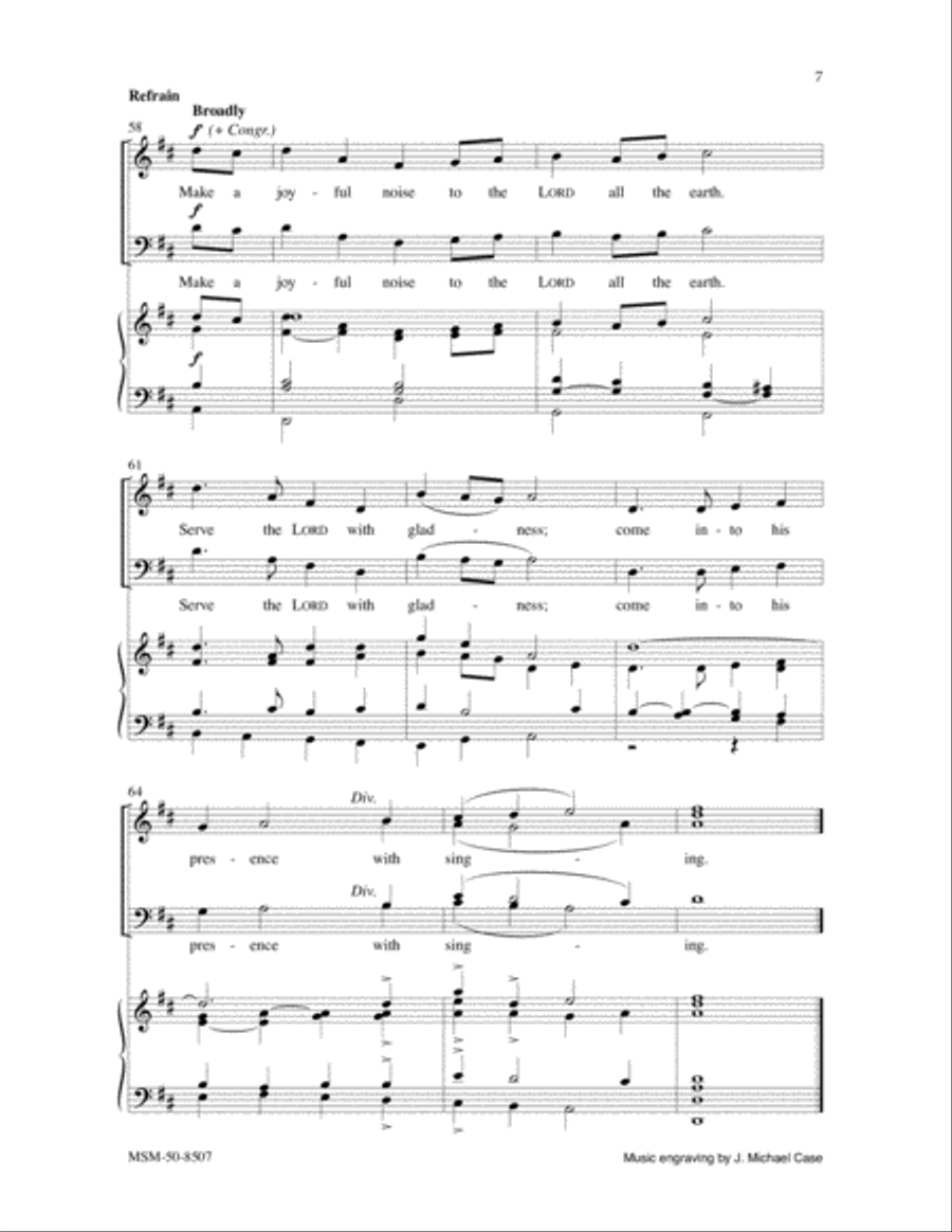 Make a Joyful Noise 4-Part scores gallery preview page 4