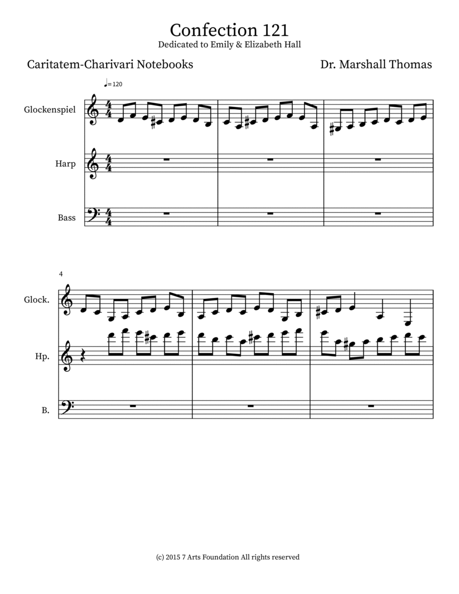 Confection 121 Double Bass scores gallery preview page 1
