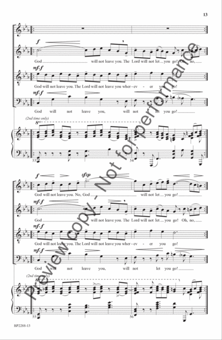 God Wouldn't Bring You This Far to Leave You 4-Part scores gallery preview page 14