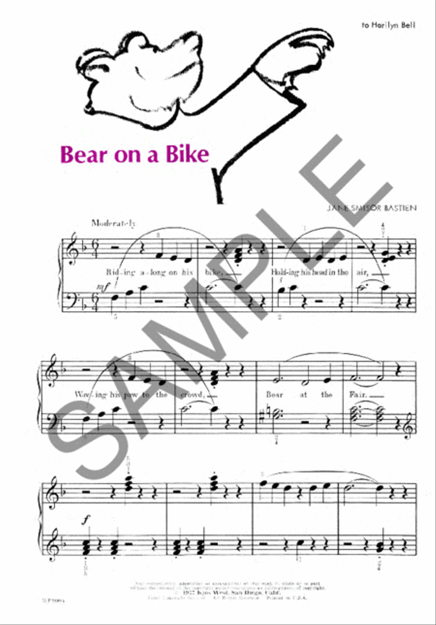 Bear on a Bike Piano Method scores gallery preview page 2