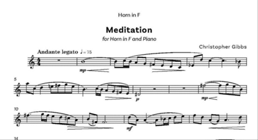 Meditation Piano Accompaniment scores gallery preview page 2