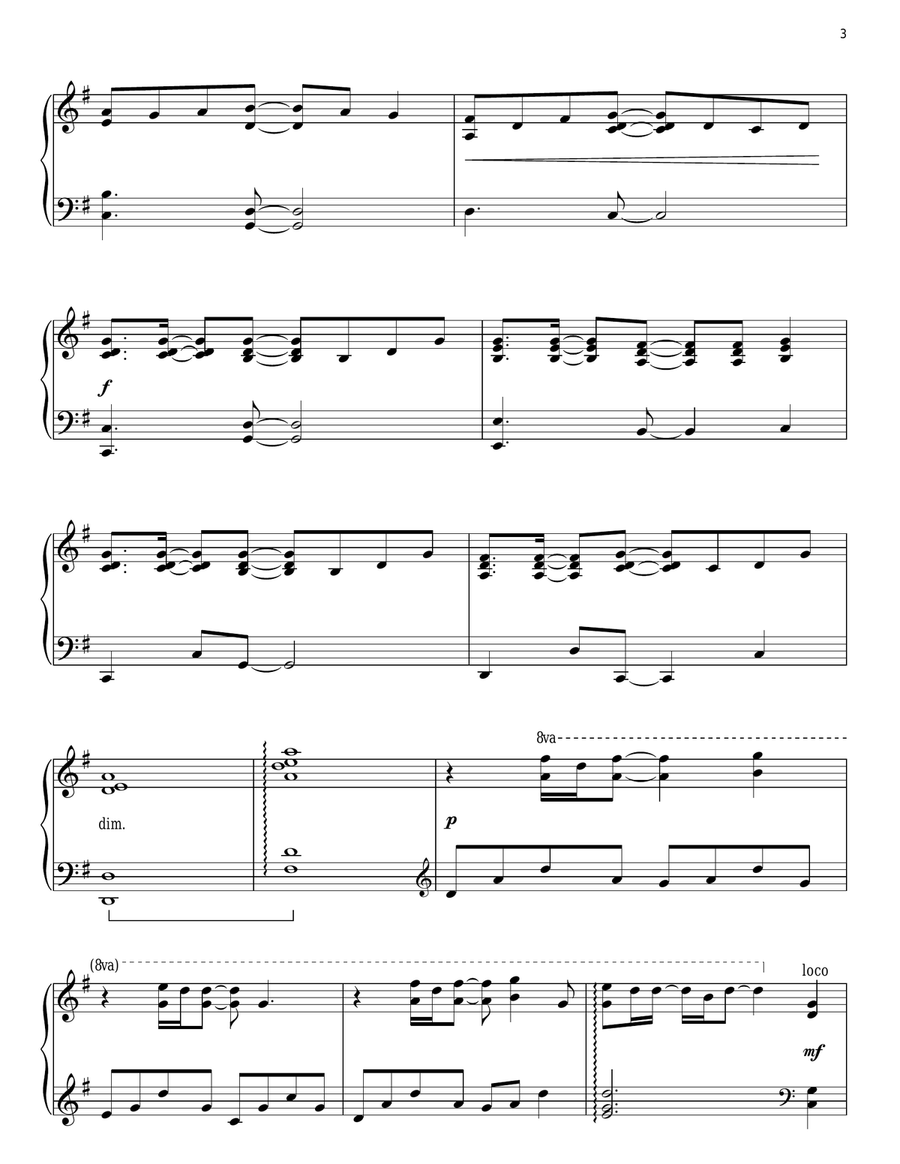 Where You Lead Me Piano Solo scores gallery preview page 3