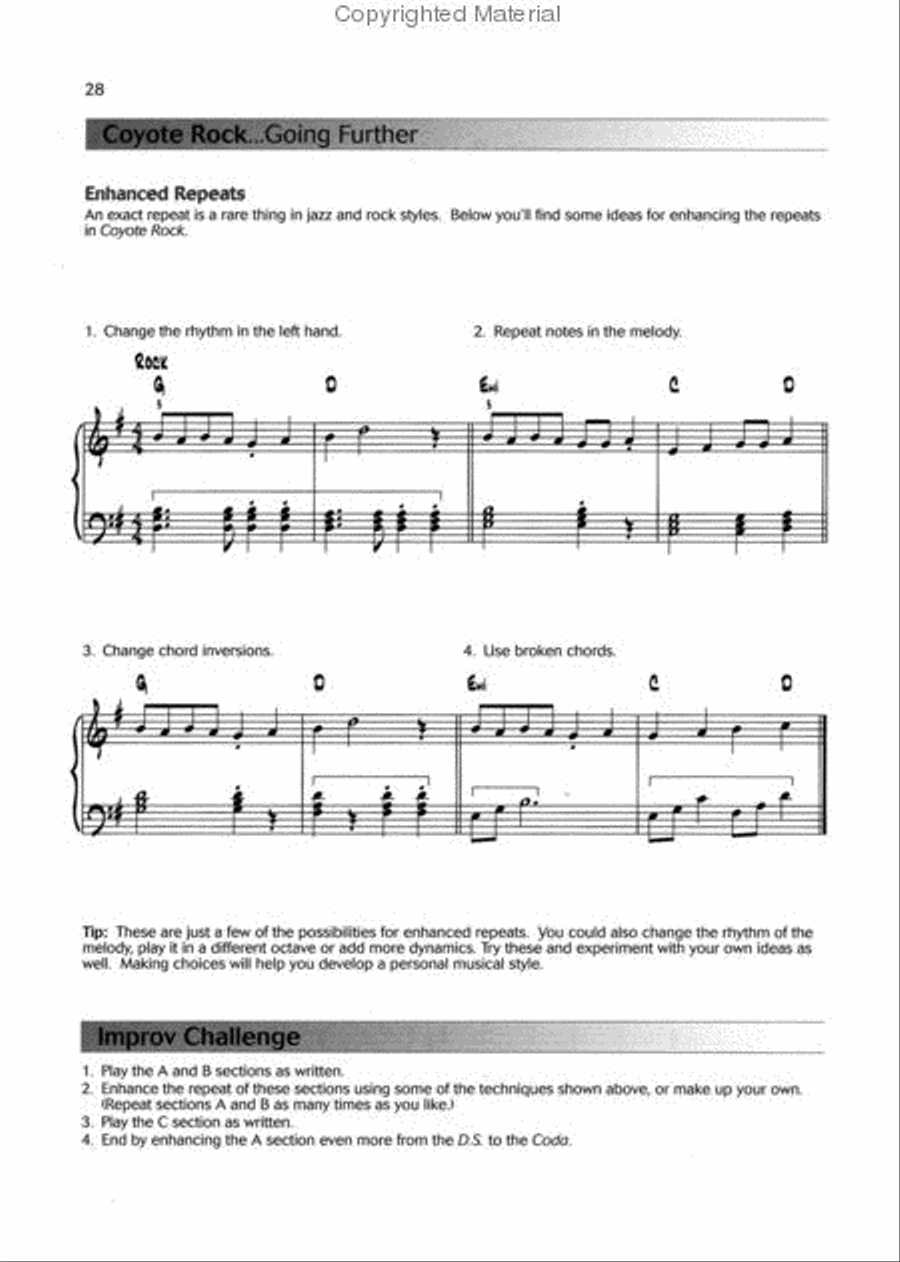 That's Jazz Performance, Book 2: Walk the Talk Piano Method scores gallery preview page 4