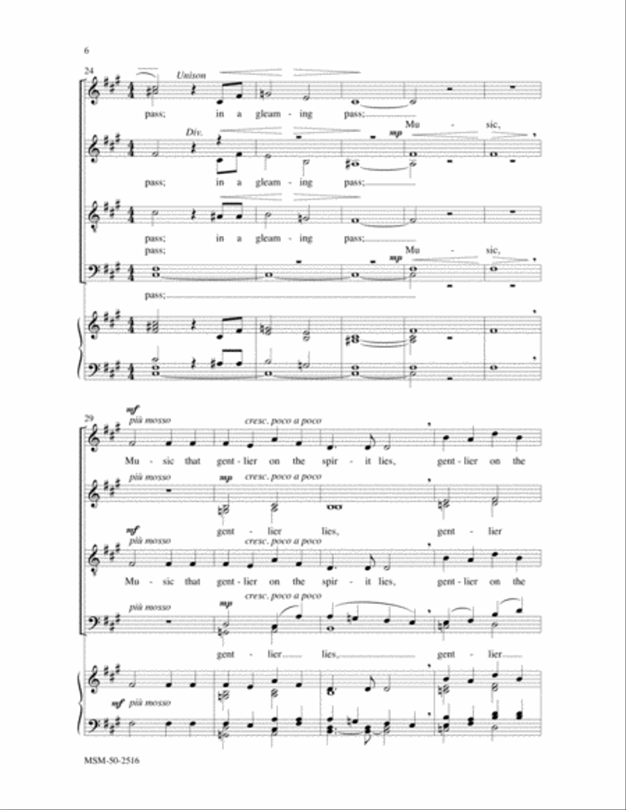 There Is Sweet Music Divisi scores gallery preview page 5