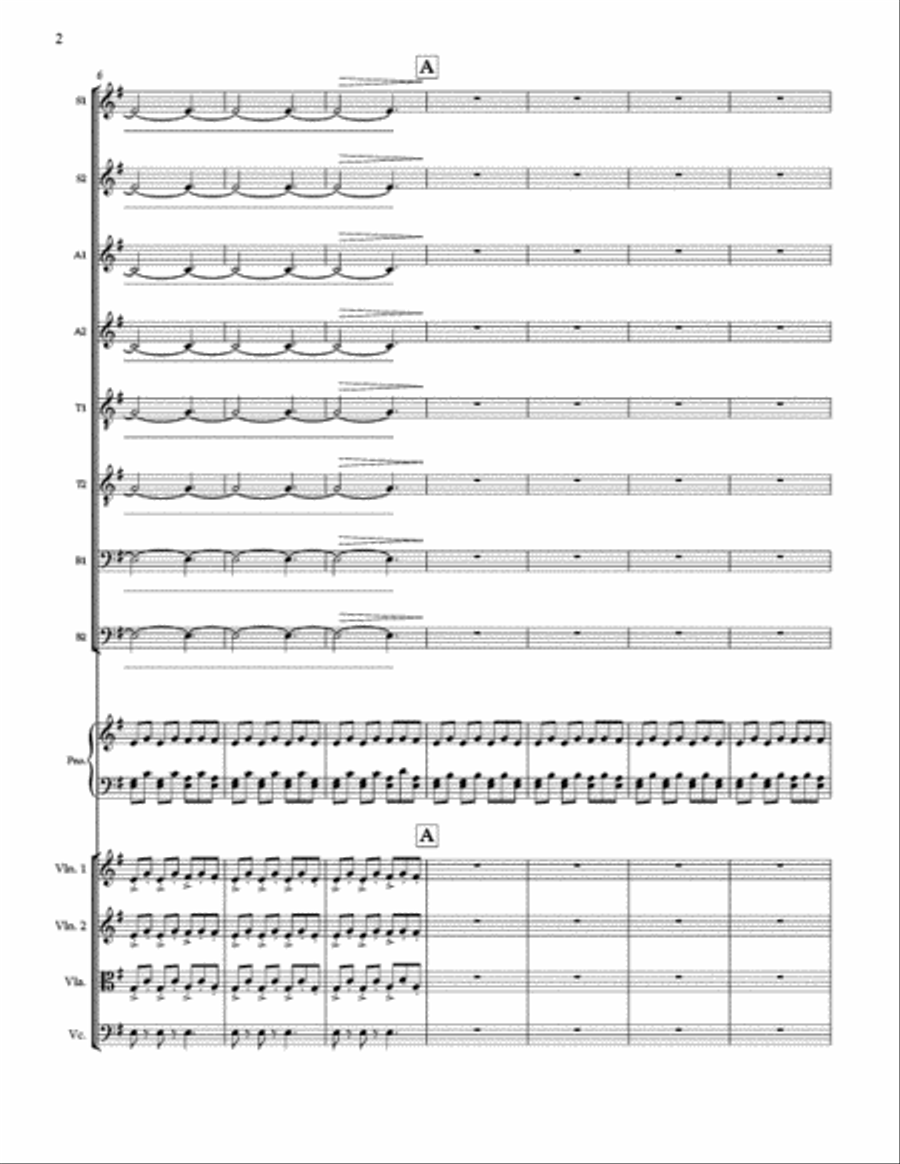 Dark Night of the Soul (Full Score and Instrumental Parts) Choir scores gallery preview page 3