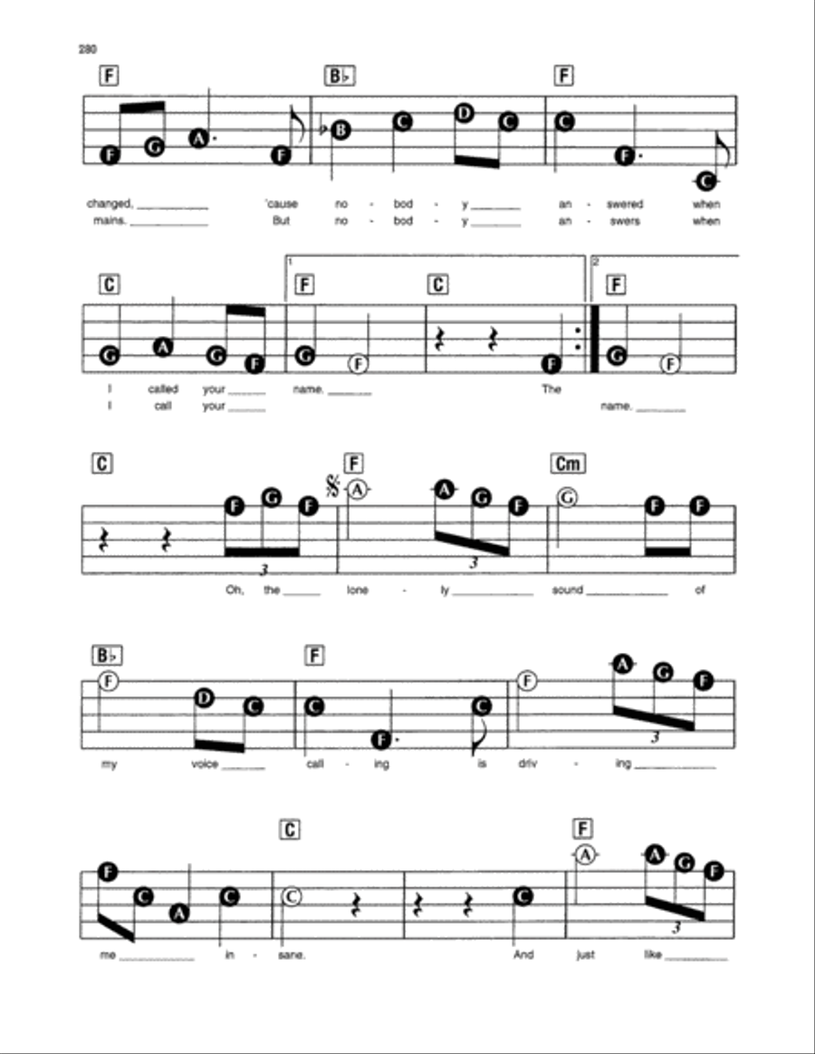 When I Call Your Name Electronic Keyboard scores gallery preview page 2