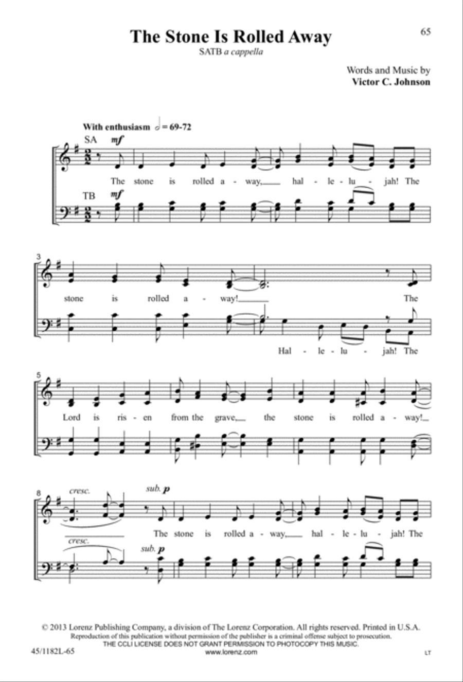 All Around A Cappella 4-Part scores gallery preview page 47