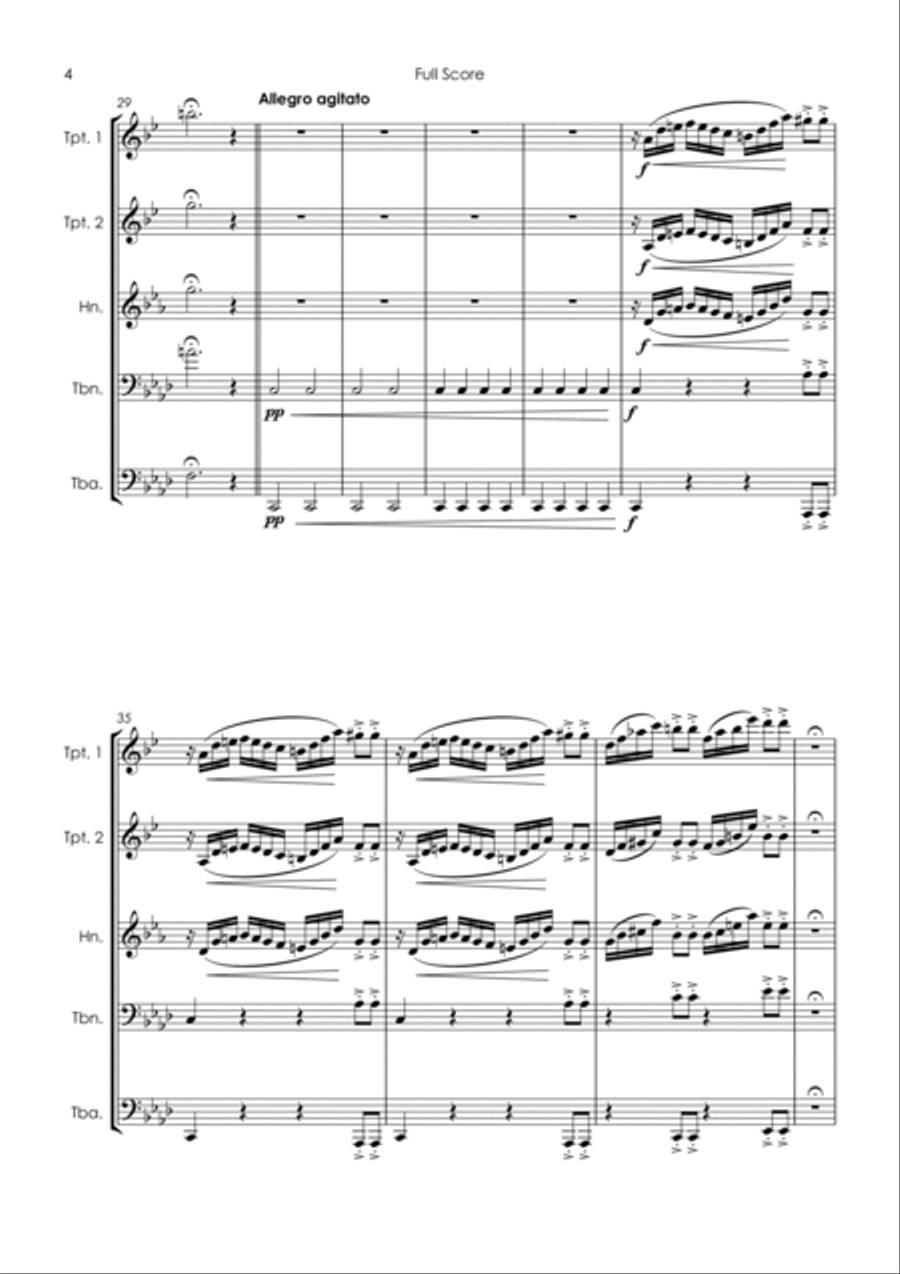 Borghild’s Dream - brass quintet Brass Quintet scores gallery preview page 6