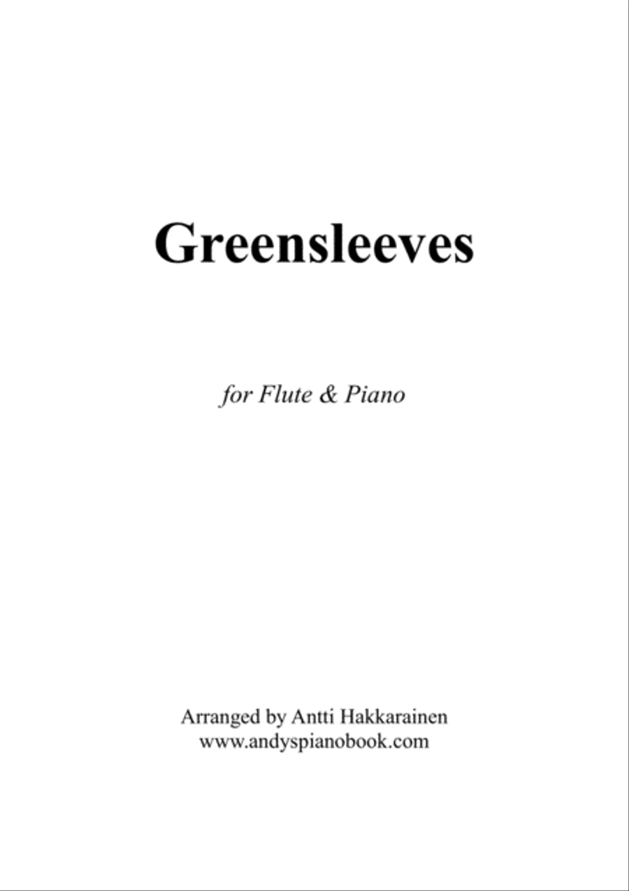 Greensleeves - Flute & Piano Greensleeves - Flute & Piano Flute Solo scores gallery preview page 1
