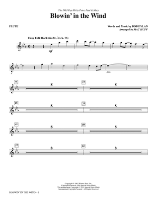 Book cover for Blowin' in the Wind (arr. Mac Huff) - Flute