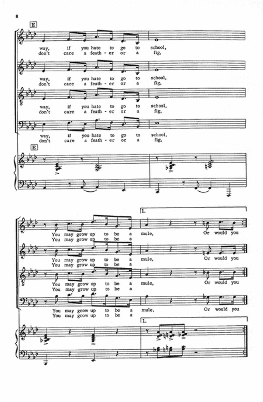 Swinging on a Star Divisi scores gallery preview page 8