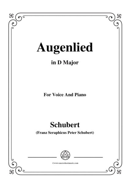 Schubert-Augenlied,in D Major,for Voice&Piano image number null