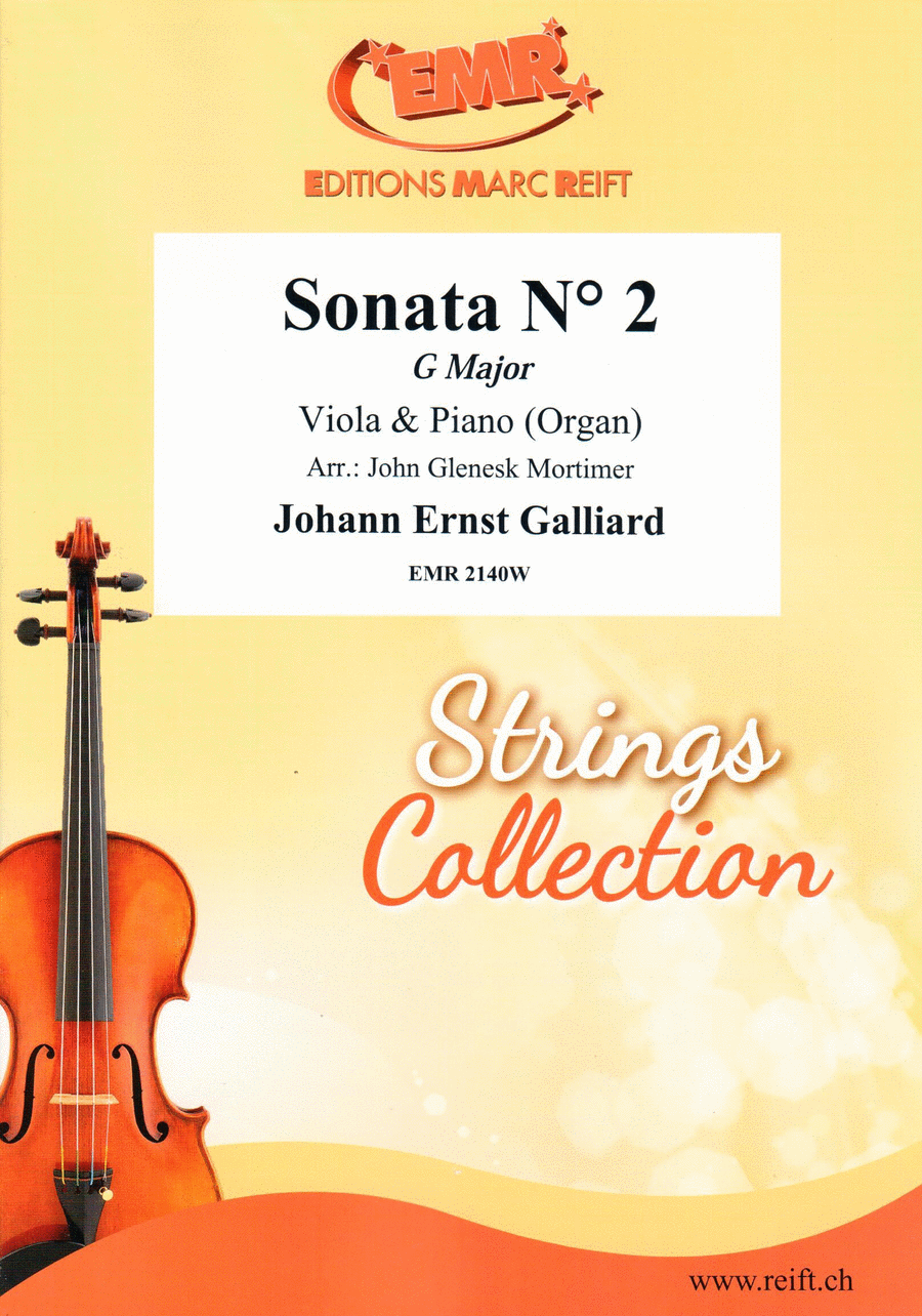 Sonata No. 2 in G Major Viola scores gallery preview page 1