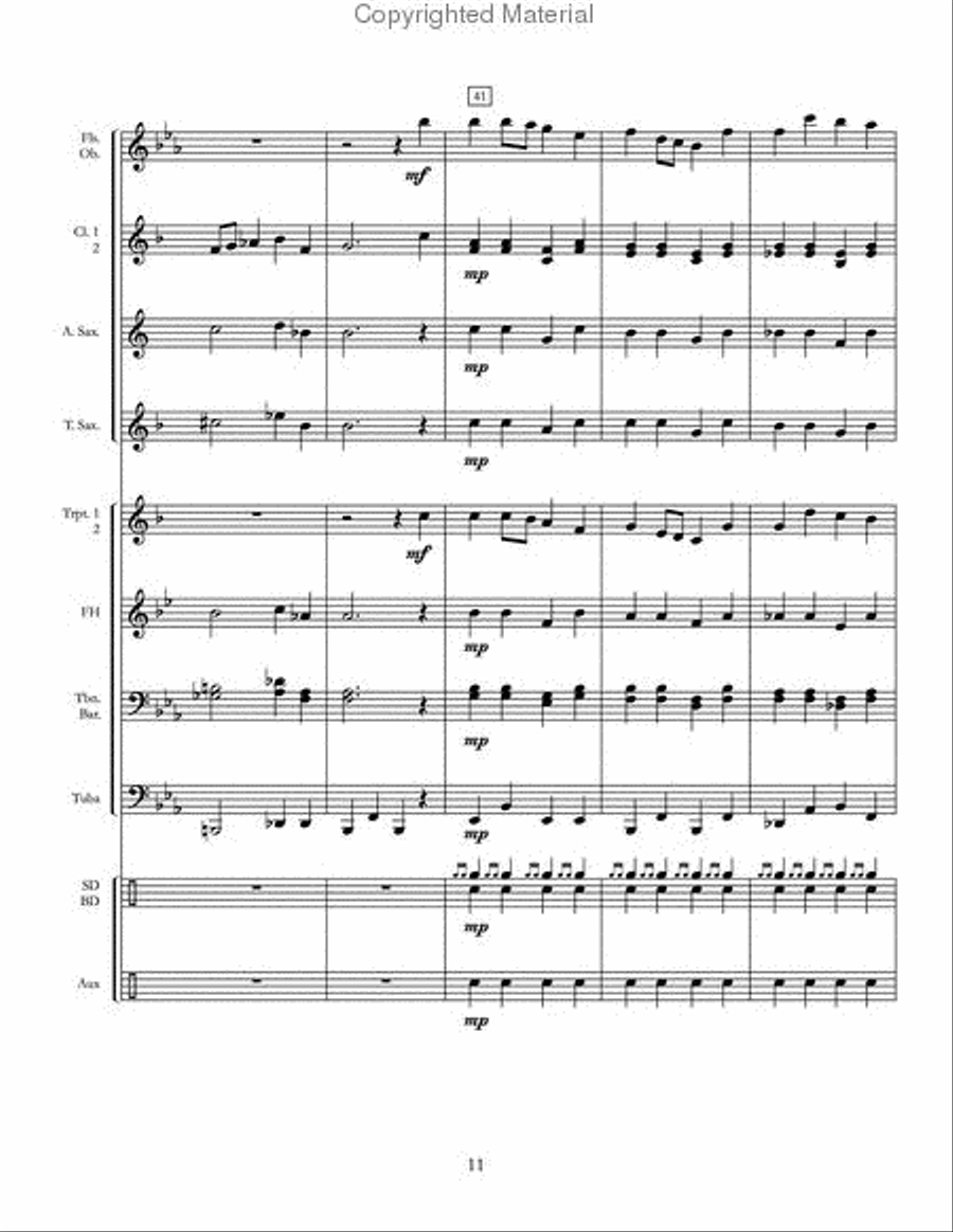 Military Parade Military Parade Concert Band scores gallery preview page 12