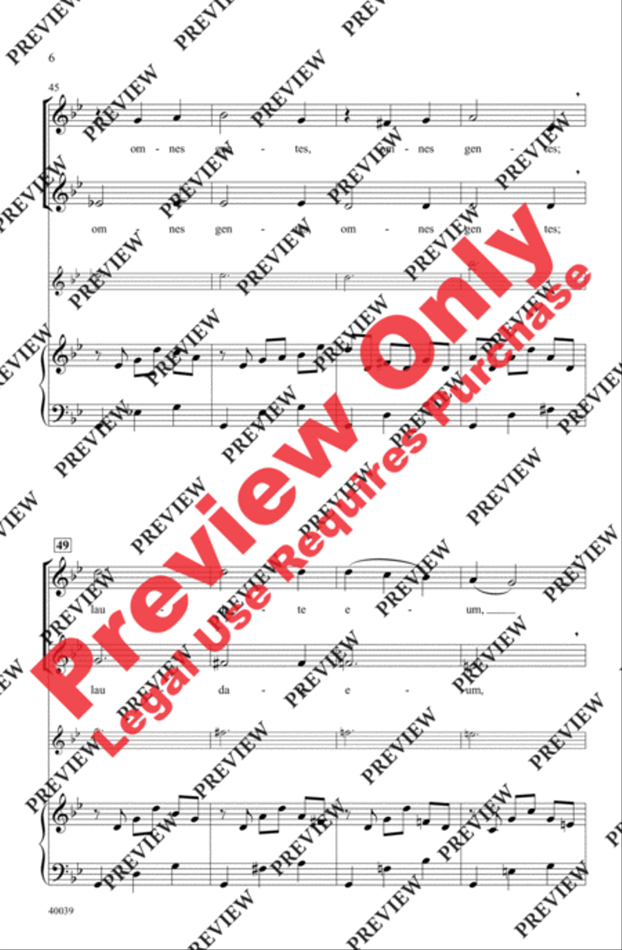 Laudate Dominum 2-Part scores gallery preview page 6