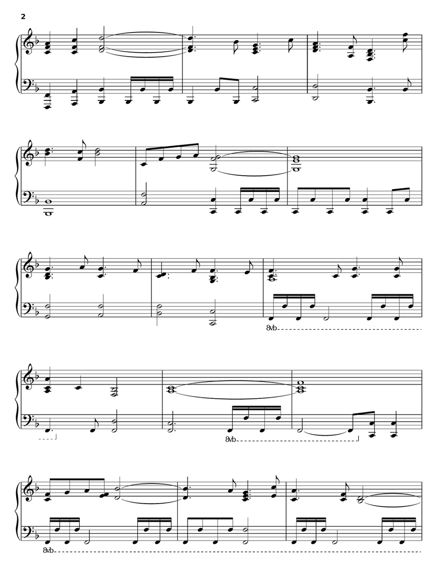 Freedom Piano Solo scores gallery preview page 2