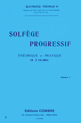 Solfege progressif - Volume 1