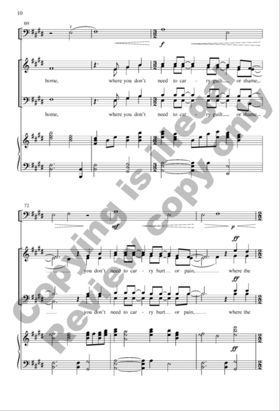 Come and See (Choral Score) 4-Part scores gallery preview page 10