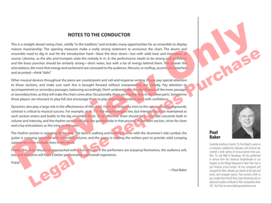 You'd Be So Nice to Come Home To Jazz Ensemble scores gallery preview page 21