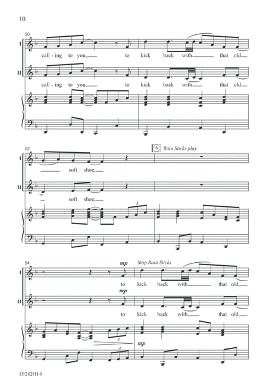 That Old Soft Shoe Unison Choir scores gallery preview page 11
