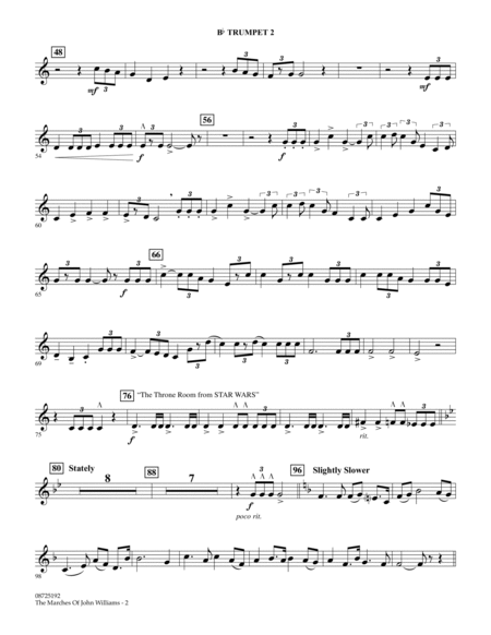 The Marches of John Williams - Bb Trumpet 2