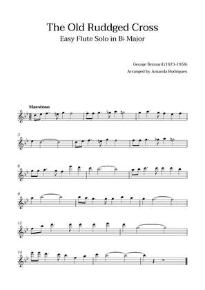 Book cover for The Old Rugged Cross in Bb Major - Easy Flute Solo
