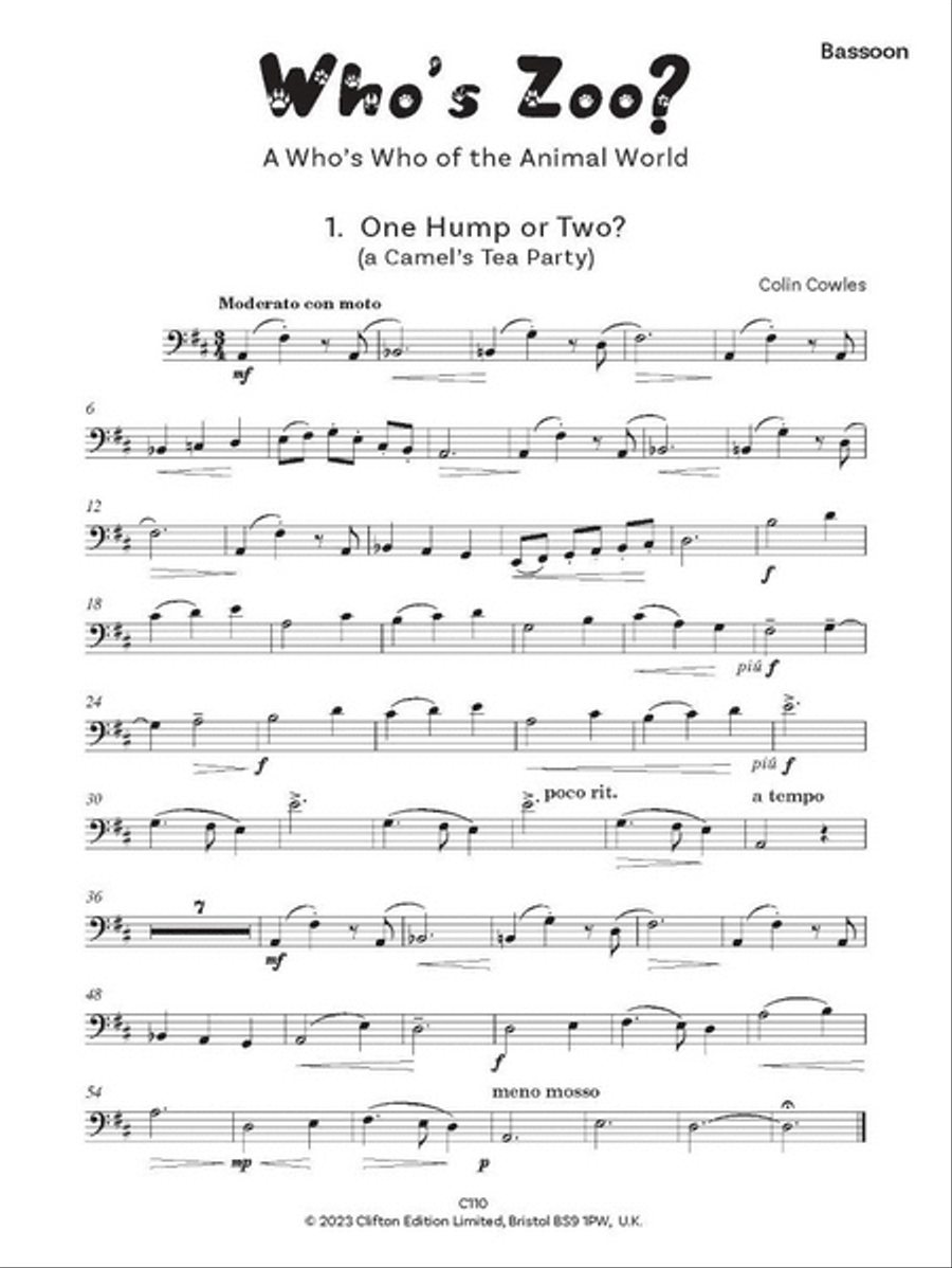 Who's Zoo? Who's Zoo? Bassoon Solo scores gallery preview page 2